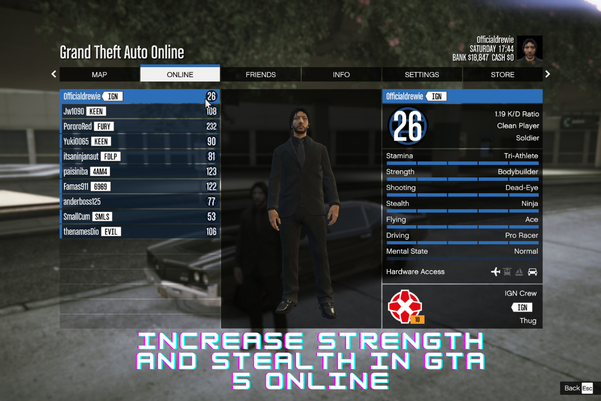 How to Increase Strength and Stealth in GTA 5 Online